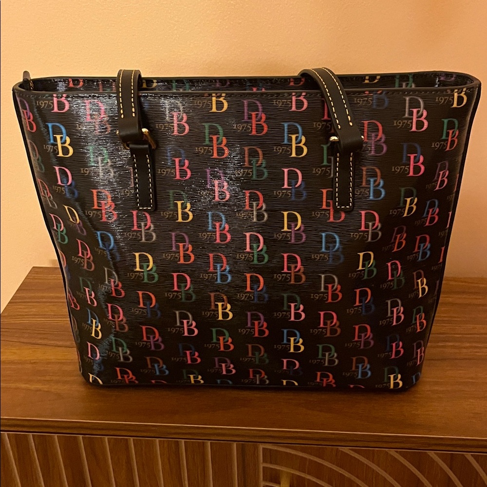 Dooney & Bourke Multicolor Logo Tote Bag - Picture 3 of 8